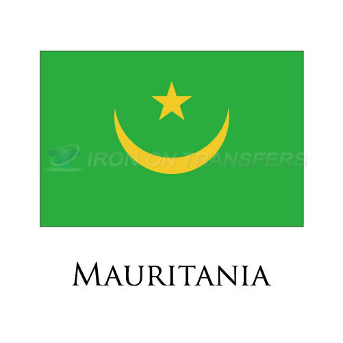 Mauritania flag Iron-on Stickers (Heat Transfers)NO.1927